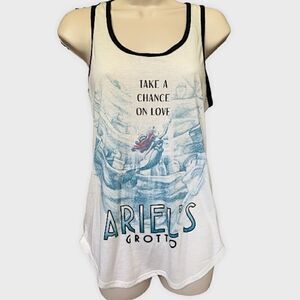 Disney Ariel  tank top black and white size small